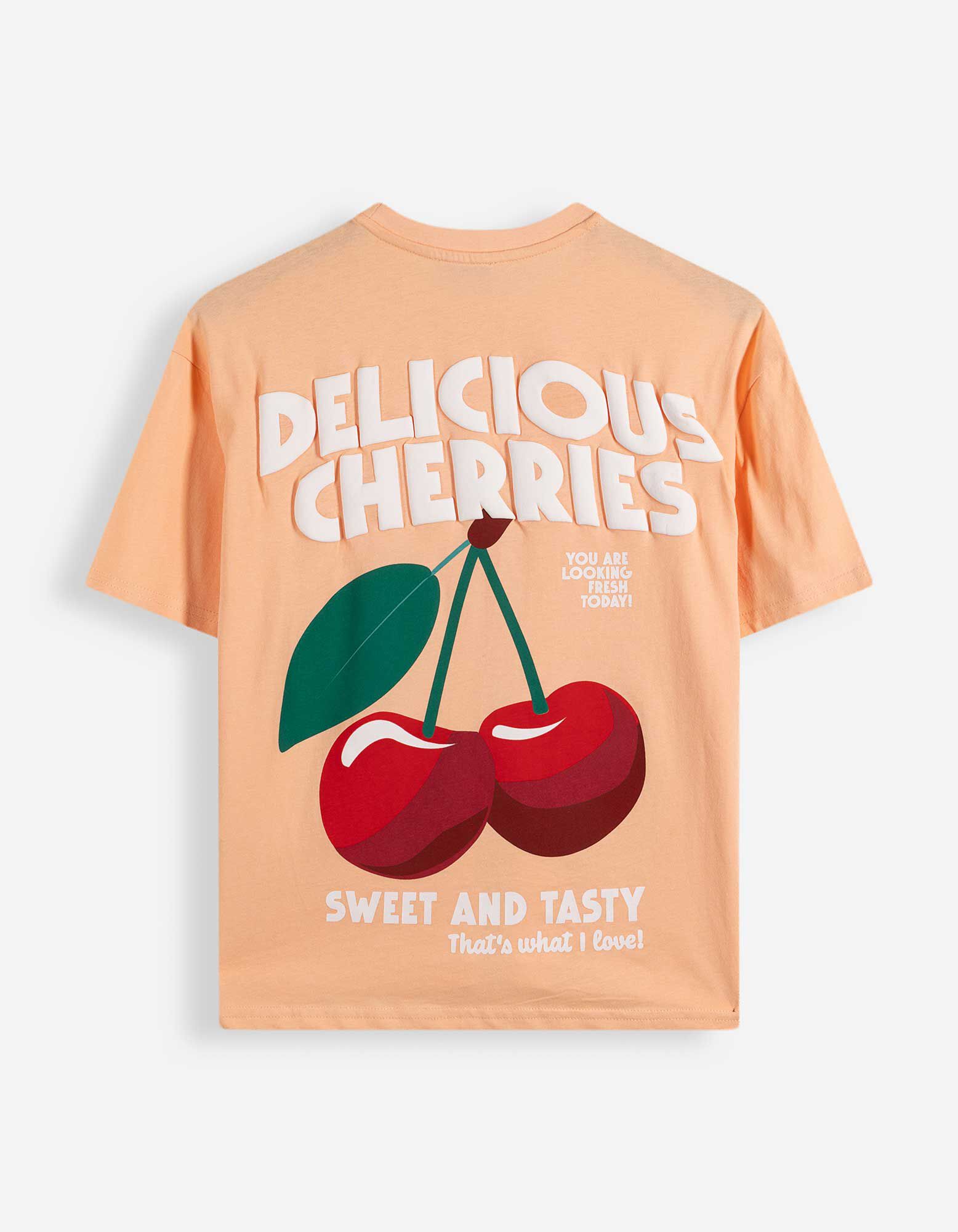 T-Shirt - Print - Orange