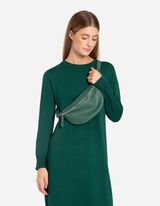 Bauchtasche - Lederoptik - dunkelgr&uuml;n