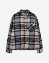 Hemd - Woll-Optik - dunkelblau