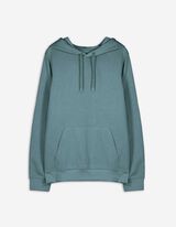 Hoodie - Capuchon met tunnelkoord - donkergroen