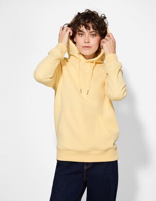 Sweat &agrave; capuche - Capuche - Jaune clair