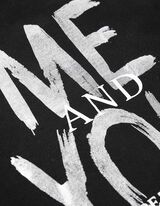 Marškinėliai - Blizgus paveikslėlis - juodas