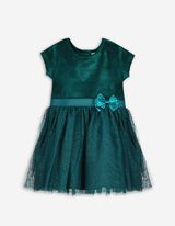 Kleid - Samt - türkis