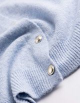 Stricktop - Knopfleiste - Hellblau