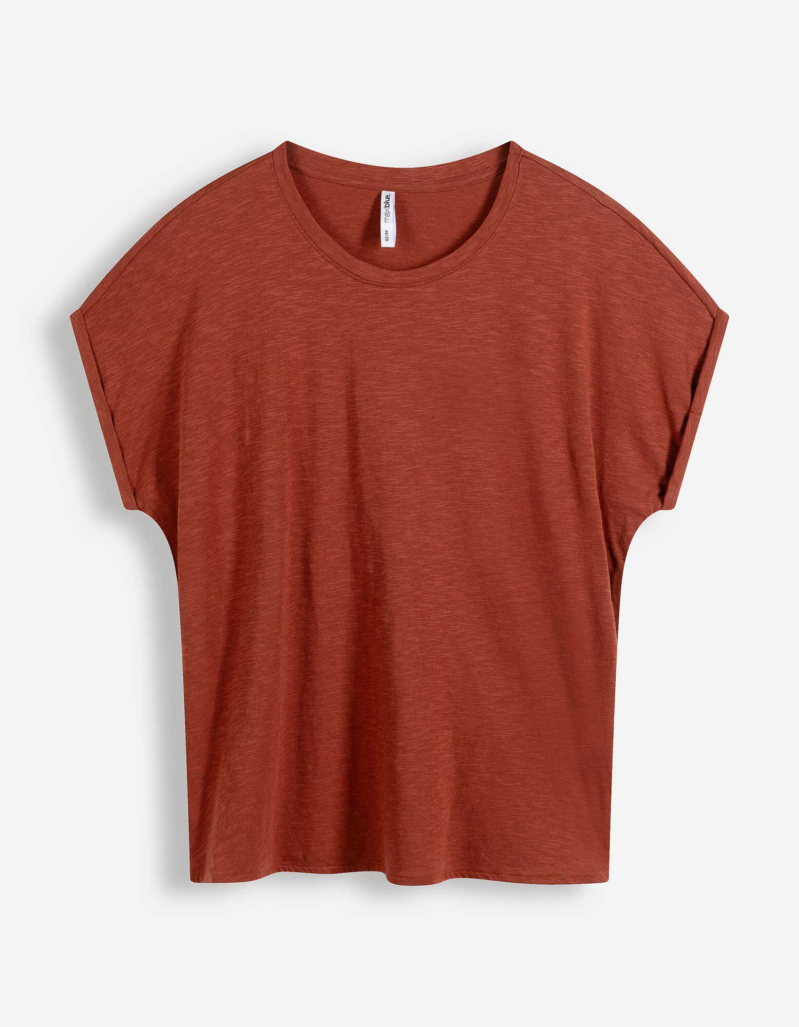 Shirt - &Auml;rmel mit fixiertem Aufschlag - Rost