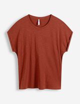 Shirt - &Auml;rmel mit fixiertem Aufschlag - Rost