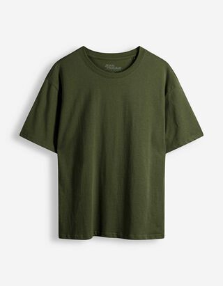 T-Shirt - Oversized Fit - dunkelgr&uuml;n