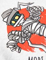 Trikotažinis megztinis - Helovynas - sviesiai pilkas