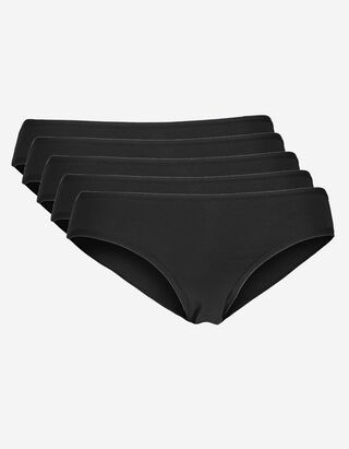 Slip - Set van 5 - zwart