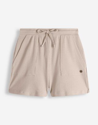 Shorts - Elastischer Bund - beige