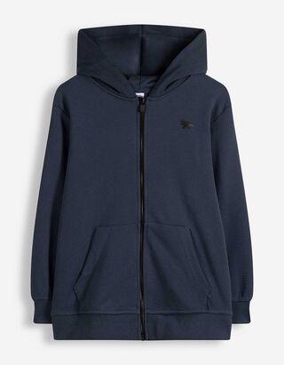 Sweatjacke - Print - Dunkelblau