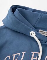 Felpa con cappuccio - Stampa frontale - blu scuro