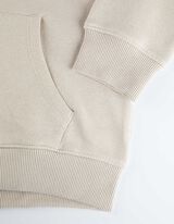 Felpa aperta - Tasca a marsupio - beige