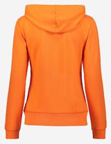 Cipz&aacute;ros meleg&iacute;tőfelső - Kapucni - narancs