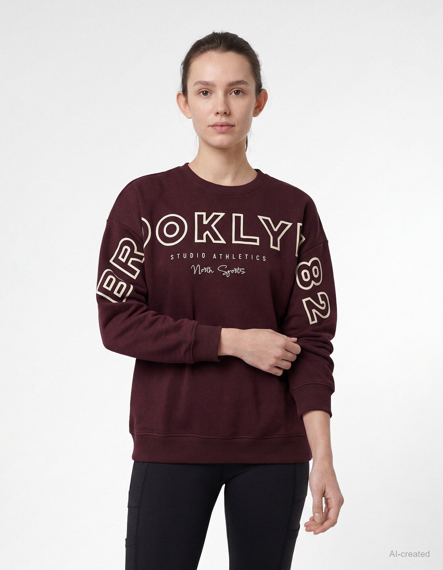 Sweatshirt - Baumwoll-Mix - Lila