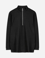 Maglia a manica lunga - Zip - nero