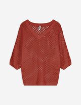 Maglione - Maniche a pipistrello - rosso scuro