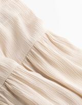 Skort - einfarbig - Beige