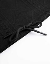 Pulóver - Viszkóztartalom - fekete