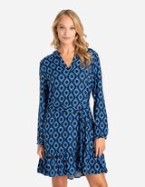 Midi haljina - LENZING&trade; ECOVERO&trade; - tamno-plava