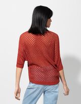 Trui - Vleermuismouwen - donkerrood