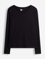 Longsleeve - Katoen - Zwart