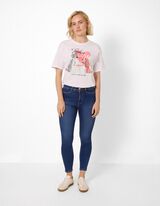 Dž&iacute;ny - Velmi přil&eacute;hav&yacute; střih Skinny Fit - Tmavě modr&aacute;