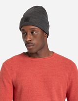 Čepice - Ohrnutý lem - tmave seda