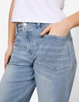 Jeans - Straight fit - celeste
