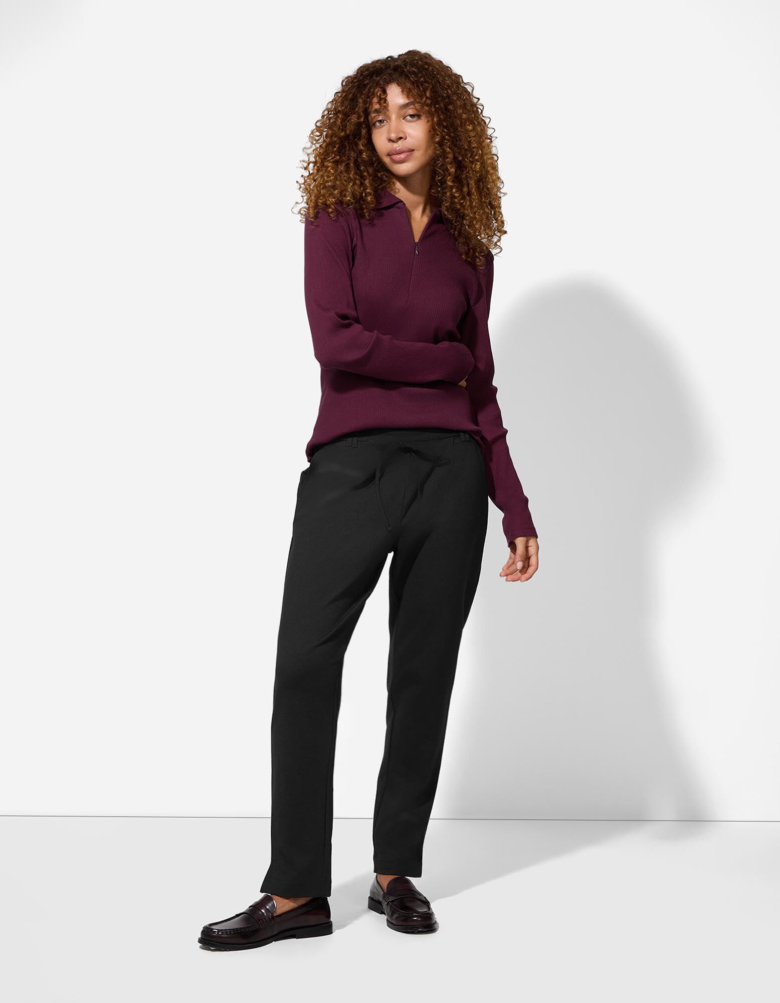 Broek - Regular fit - Zwart