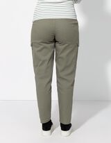 Pantaloni cargo - Amestec de bumbac - Verde inchis