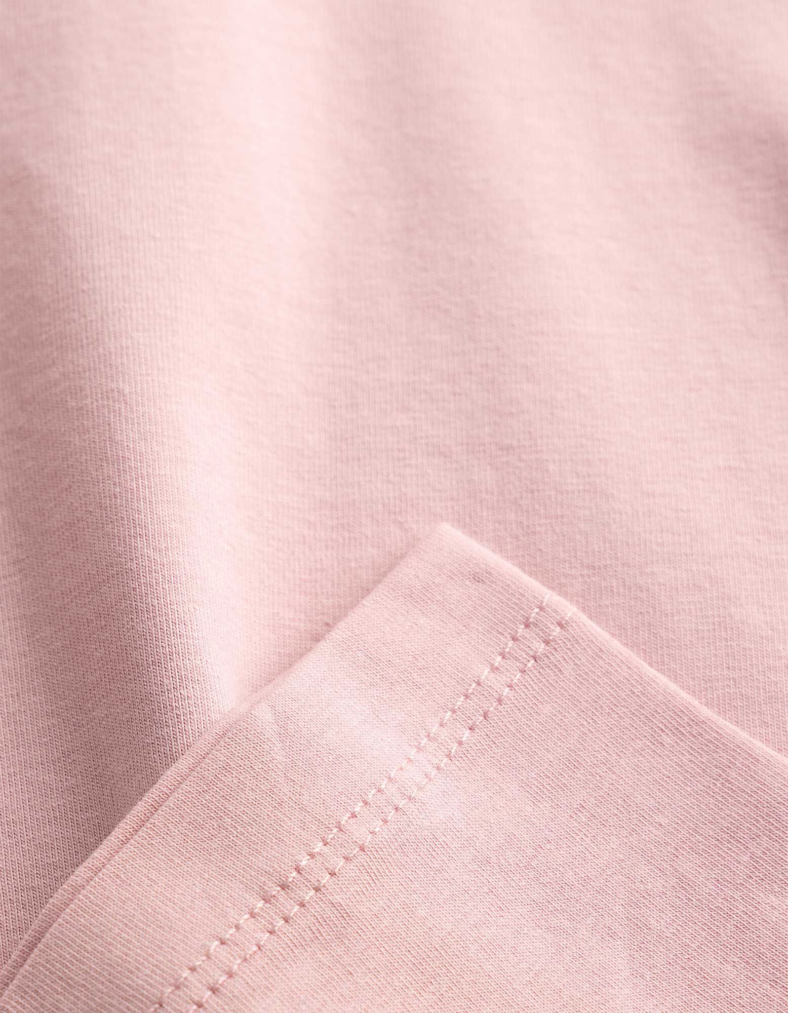 Langarmshirt - Baumwolle - Rosa