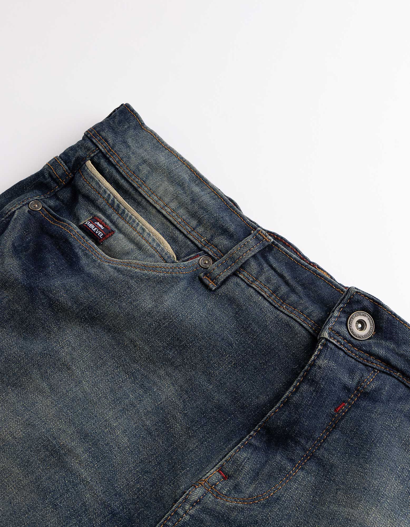 Dž&iacute;nov&eacute; &scaron;ortky - tmavě modr&yacute; denim - Tmavě modr&aacute;