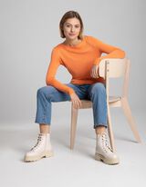 Pul&oacute;ver - Visk&oacute;zov&aacute; zmes - oranzova