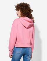 Mikina s kapuc&iacute; - Jednobarevn&eacute; - pink