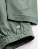 Langarmshirt - einfarbig - dunkelgr&uuml;n