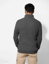 Pullover - Troyer - dunkelgrau