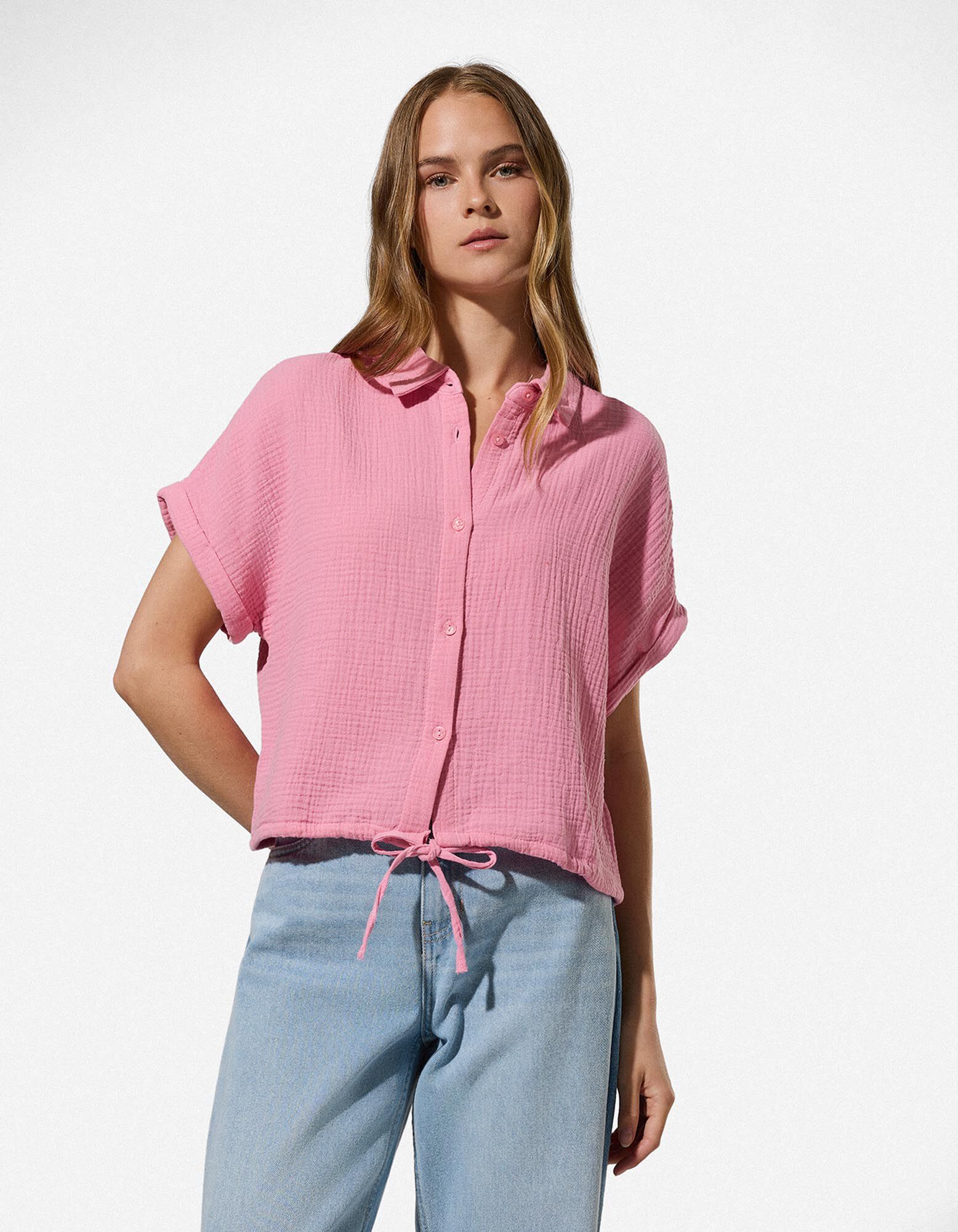 Chemise - Mousseline - rose