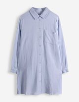 Bluse - Musselin - hellblau