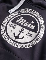 Hoodie - Print - Dunkelblau