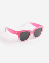 Sonnenbrille - eckig - pink