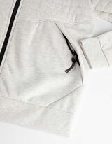 Cipz&aacute;ros meleg&iacute;tőfelső - Bord&aacute;zott - vilagos szurke