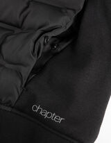 Sweatjacke - Wattierung - schwarz