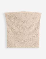 Top sans manches - Aspect froiss&eacute; - beige