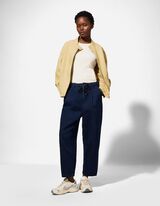 Blouson - Ve&scaron;tačka koža - svetlo-zuta