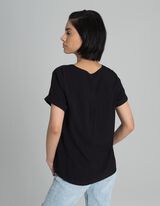 Bluza - Pertlanje - crno