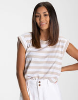 Mar&scaron;kiniai - Dryžiai - smelio spalvos