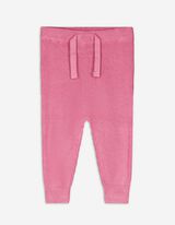 Pantaloni - Maglia a coste - rosa fucsia