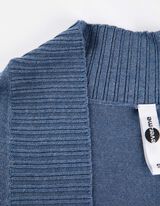 Dlhý kardigán - LENZING™ ECOVERO™ - svetlomodra