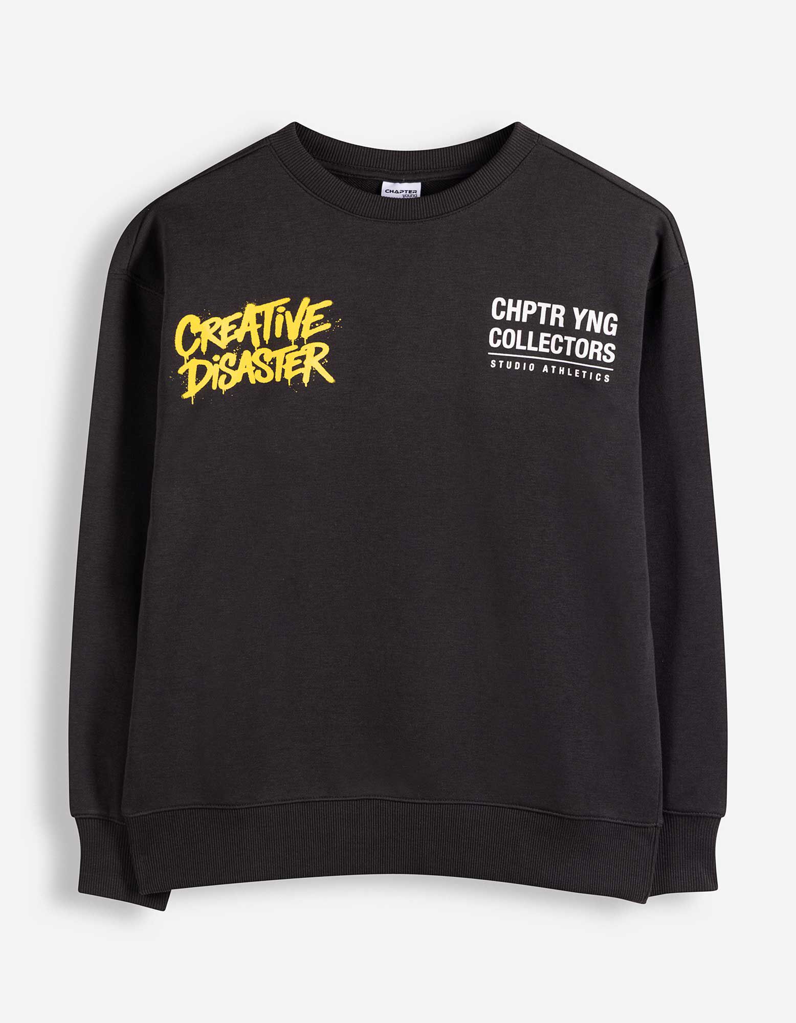 Sweatshirt - Oversized Fit - Dunkelgrau